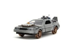 RETOUR VERS LE FUTUR -  DOLOREAN - TIME MACHINE (RAIL VERSION) - 1/32 -  JADA HOLLYWOOD RIDES