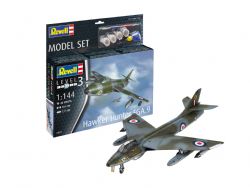 REVELL -  1/144 - HAWKER HUNTER FGA.9 (NIVEAU 3) -  MODEL SET 63833