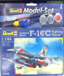 REVELL -  1/144 - LOCKHEED MARTIN F-16C FIGHTING FALCON -  MODEL SET 63992