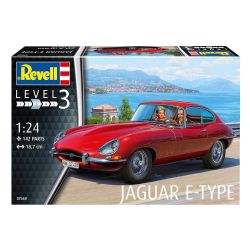REVELL -  1/24 - JAGUAR E-TYPE COUPE(SKILL LEVEL 3) 07668