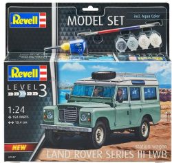 REVELL -  1/24 - LAND ROVER SERIES III LWB (SKILL LEVEL 3) -  MODEL SET 67047