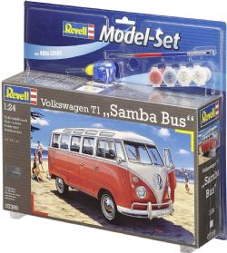 REVELL -  1/24 - VOLKSWAGEN T1 SAMBA BUS -  MODEL SET 67399