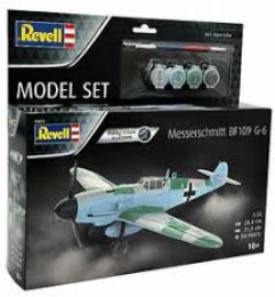 REVELL -  1/32 - MESSERSCHMITT BF109G-6 (NIVEAU 3) -  MODEL SET 63809