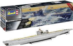 REVELL -  1/72 - SOUS-MARIN IX U505 ALLEMAND 05180