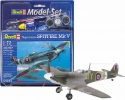 REVELL -  1/72 - SPITFIRE MK V -  MODEL SET 64164