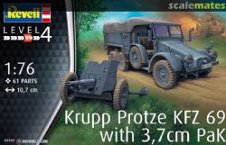 REVELL -  1/76 - KRUPP PROTZE KFZ. 69 WITH 3,7CM PAK (SKILL LEVEL 4) 03344