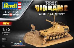 REVELL -  1/76 - TANK SD.KFZ. 124 WESPE (NIVEAU 4) -  FIRST DIORAMA 03334