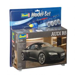 REVELL -  ENSEMBLE DE VOITURE À ASSEMBLER - AUDI R8 1:24 (NIVEAU 4)