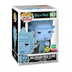 RICK ET MORTY -  FIGURINE POP! EN VINYLE DE HOLOGRAM RICK CLONE (10 CM) 667