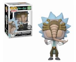 RICK ET MORTY -  FIGURINE POP! EN VINYLE DE RICK (FACEHUGGER) (10 CM) 343