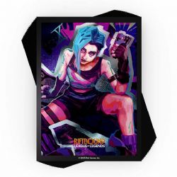 RIFTBOUND LEAGUE OF LEGENDS -  ORIGINS - POCHETTES TAILLE STANDARD - JINX (100)