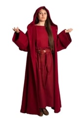 ROBES -  ROBE BENEDICT - ROUGE FONCE (MOYEN/GRAND)