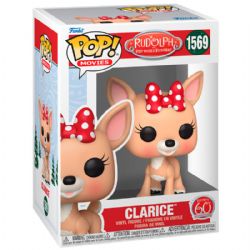 RUDOLPH, LE PETIT REINE AU NEZ ROUGE -  FIGURINE POP! EN VINYLE DE CLARICE (10 CM) -  RUDOLPH 60E ANNIVERSAIRE 1859