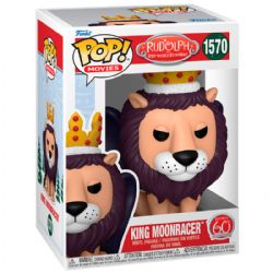 RUDOLPH, LE PETIT REINE AU NEZ ROUGE -  FIGURINE POP! EN VINYLE DE KING MOONRACE(10 CM) -  RUDOLPH 60E ANNIVERSAIRE 1570