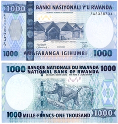 RWANDA -  1000 FRANCS 2004 (UNC) 31