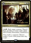 Rivals of Ixalan Promos -  Profane Procession // Tomb of the Dusk Rose