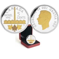 RÉTROSPECTIVE DE LA PIÈCE DE 5 CENTS -  ISOLATION DU NICKEL -  PIÈCES DU CANADA 2015 04