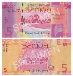 SAMOA -  5 TALA 2008-2017 (UNC) 38