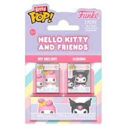 SANRIO -  BLISTER DE 2 FIGURINES - MY MELODY ET KUROMI -  BITTY POP!