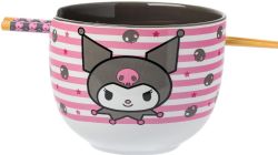 SANRIO -  BOL À RAMEN ET BAGUETTES DE KUROMI (591 ML)