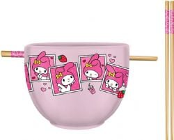 SANRIO -  BOL À RAMEN ET BAGUETTES DE MY MELODY