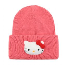 SANRIO -  BONNET À TÊTE ROUGE - HELLO KITTY