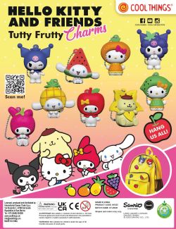 SANRIO -  CHARMS ALÉATOIRE HELLO KITTY ET SES AMIS - TUTTY FRUTTY -  COOL THINGS
