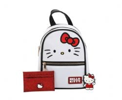 SANRIO -  COFFRET-CADEAU 3 PIÈCES AVEC MINI SAC À DOS BIG FACE HELLO KITTY