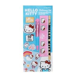 SANRIO -  ENSEMBLE DE PAPETERIE ARC-EN-CIEL HELLO KITTY