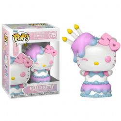 SANRIO -  FIGURINE POP! EN VINYLE DE HELLO KITTY DANS UN GATEAU (10 CM) -  50EME ANNIVERSAIRE HELLO KITTY 75