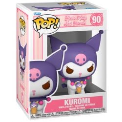 SANRIO -  FIGURINE POP! EN VINYLE DE KUROMI AVEC CORNET (10 CM) -  HELLO KITTY ET SES AMIS 90