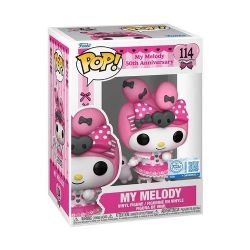 SANRIO -  FIGURINE POP! EN VINYLE DE MY MELODY AVEC PIPI (10 CM) -  ANNIVERSAIRES DE KUROMI & MY MELODY 114