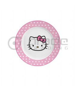 SANRIO -  HELLO KITTY - ASSIETTE PLATE AVEC PETITS POINTS (26 CM)