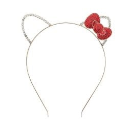 SANRIO -  HELLO KITTY - BANDEAU AVEC OREILLES ET NŒUD