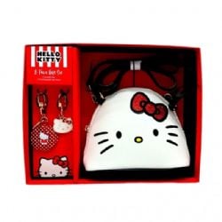 SANRIO -  HELLO KITTY - COFFRET-CADEAU DE 3 PIÈCES AVEC SAC À BANDOULIÈRE