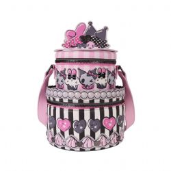 SANRIO -  SAC BANDOULIÈRE EN FORME DE GÂTEAU D'ANNIVERSAIRE KUROMI & MY MELODY -  LOUNGEFLY