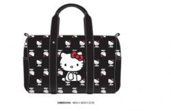 SANRIO -  SAC DE VOYAGE D'HELLO KITTY EN NYLON NOIR (53 CM)