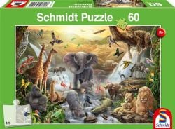 SCHMIDT PUZZLE -  ANIMAUX EN AFRIQUE (60 PIÈCES)