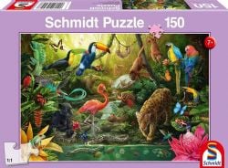 SCHMIDT PUZZLE -  HABITANTS DE LA JUNGLE (150 PIÈCES)