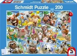 SCHMIDT PUZZLE -  SELFIES ANIMALIERS (200 PIÈCES)