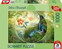 SCHMIDT PUZZLE -  YIN ET YANG - DANS LA FORÊT DE COLIBRIS (1000 PIÈCES) -  SILVIA CHRISTOPH