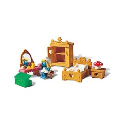 SCHTROUMPFS -  CHAMBRE À COUCHER DE SCHTROUMPFETTE - USURE LÉGÈRE 40602