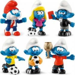 SCHTROUMPFS -  ENSEMBLE DES 6 FIGURINES 2018 - SOCCER -  SCHTROUMPFS SOCCER 2018