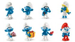 SCHTROUMPFS -  ENSEMBLE DES 8 FIGURINES 2019 -  2019 SMURFS - THE CLASSICS RETURN