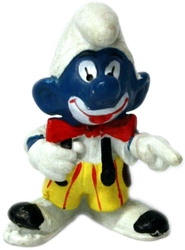 SCHTROUMPFS -  SCHTROUMPF CLOWN - ÉCRITURE SUR LE CHAPEAU - USURE LÉGÈRE -  1978 SMURFS 20033