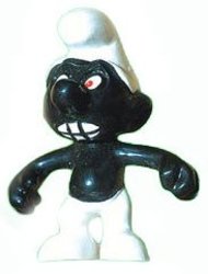 SCHTROUMPFS -  SCHTROUMPF NOIR - VARIÉTÉ BRAS DESCENDUS 20007