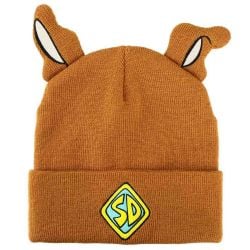 SCOOBY DOO -  TOQUE BRODÉ À OREILLES EN PELUCHE