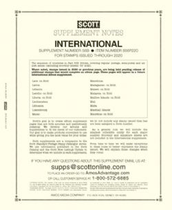 SCOTT INTERNATIONAL -  SUPPLÉMENT 2020 56B (2E PARTIE)