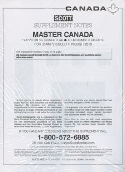 SCOTT MASTER -  SUPPLÉMENT CANADA 2018
