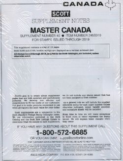 SCOTT MASTER -  SUPPLÉMENT CANADA 2019